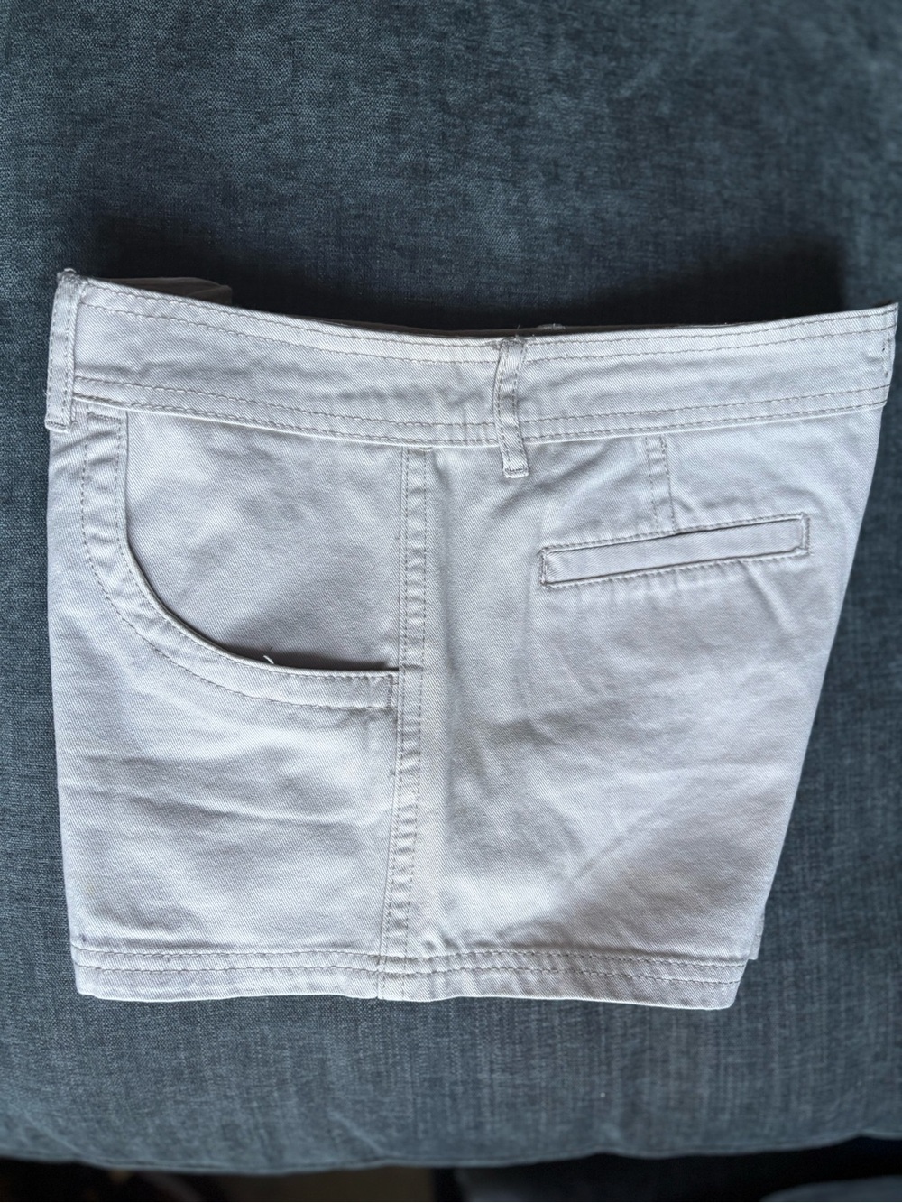 UK2LA Women's High Waist Cream Cotton Shorts